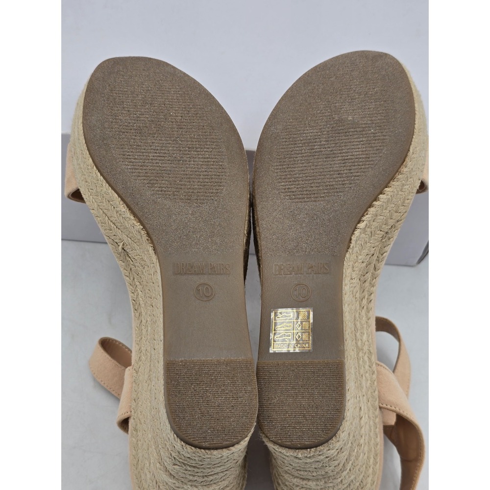 NIB Dream Pairs Women's Platform Wedge Sandal‎ - Color All Nude - Size 10 - Picture 12 of 12